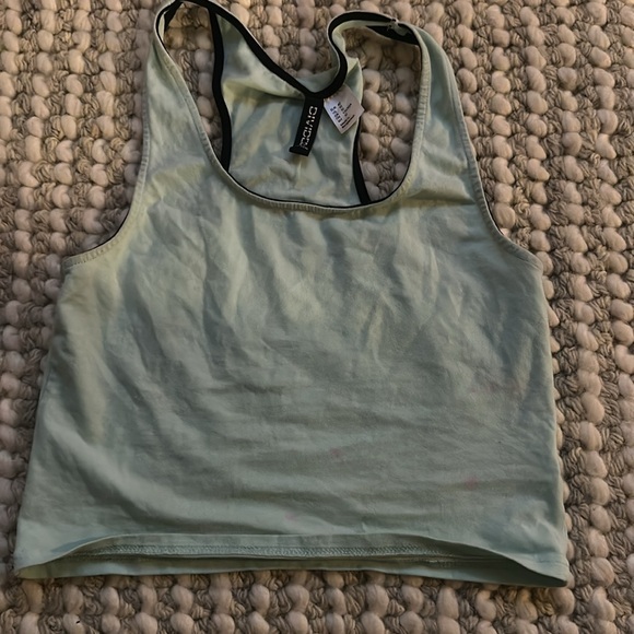Light blue Cropped Sports Tank by H&M - Picture 1 of 5